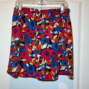 SEE by Chloe abstract floral print mini skirt. Sz 6
